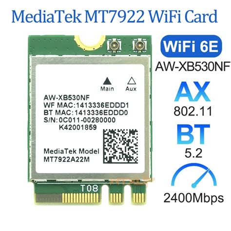 11be, and <strong>MediaTek</strong> stated that the technology is expected to bring 2. . Mediatek wifi 6e mt7922